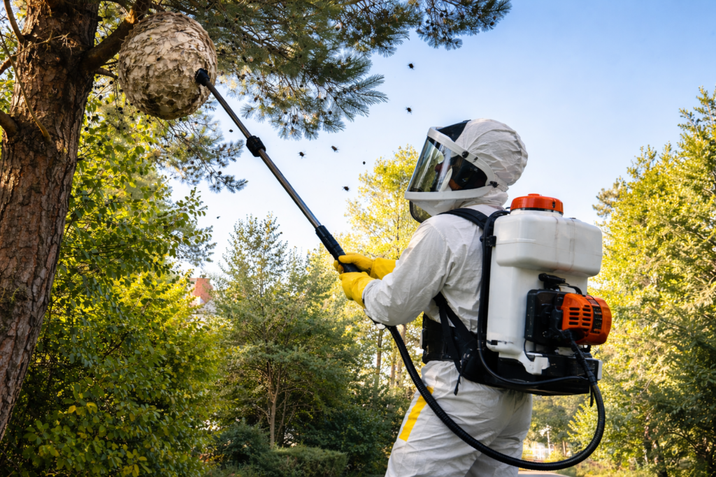 Gestion et traitement d’un nid de frelons asiatiques